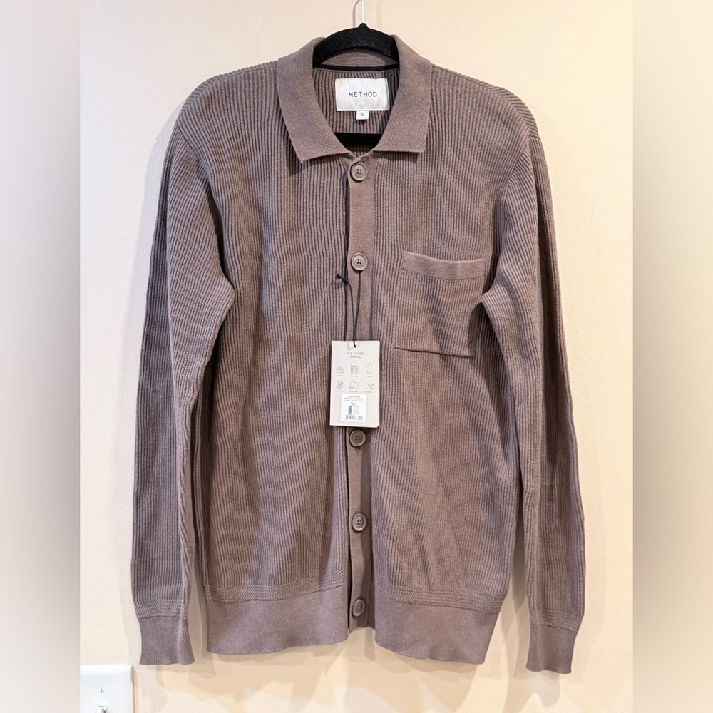 🔥NWT Women’s Ribbed Button-Up Cardigan Shirt Size S🔥